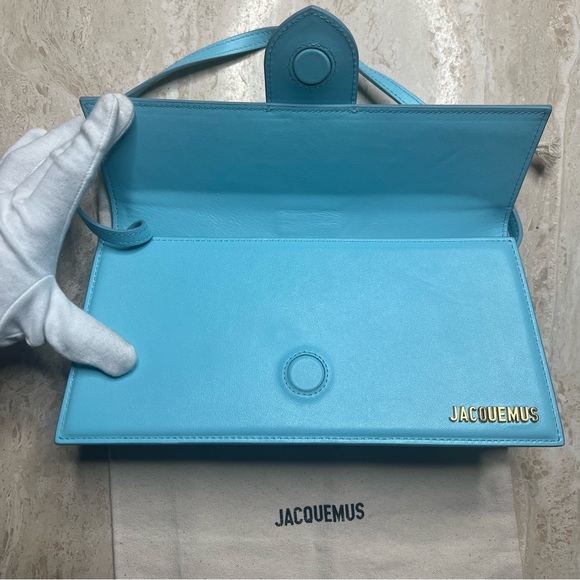 SOLD // jacquemus bag le bambino long in pale blue - Picture 4 of 12